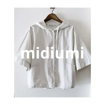 Midiumi 후드 하프 리브 셔츠