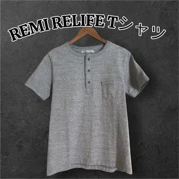 미사용 새상품 REMI RELIEF 헨리넥 티셔츠
