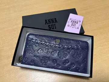ANNA SUI 네이비 장지갑