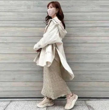 새상품급! 코코딜 베이지 후드 부착 마운틴 파카