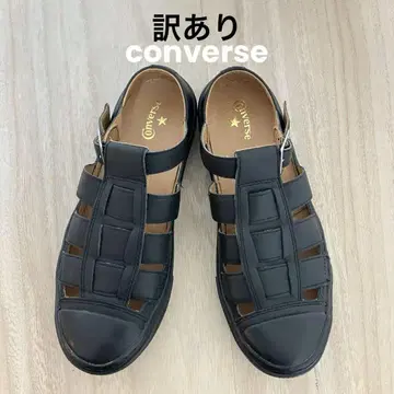 미사용품 컨버스 구르카 샌들 블랙 24cm