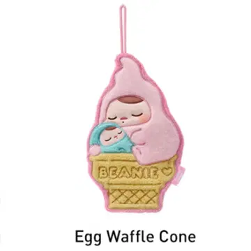 PUCKY Egg Beanie 핸드 타월 [Egg Waffle Cone]