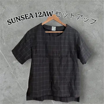 SUNSEA 12AW 셋업 체크 무늬