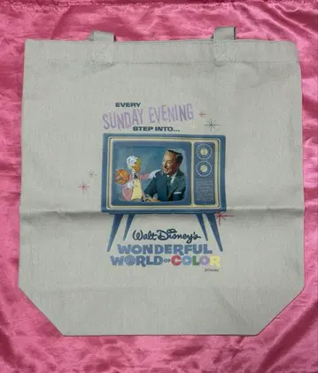 택 포함 새상품 Disney The Market 한정판 월트 토트백