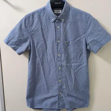 LACOSTE 반팔 셔츠 파랑 M 사이즈