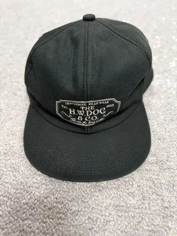 H.W.DOG & CO. 블랙 워크캡 40