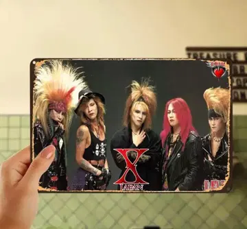 X JAPAN 아이언 포스터 30cm x 20cm