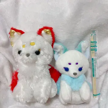 쵸콘과 구미의 여우 봉제 인형 봉제 인형 2개 세트