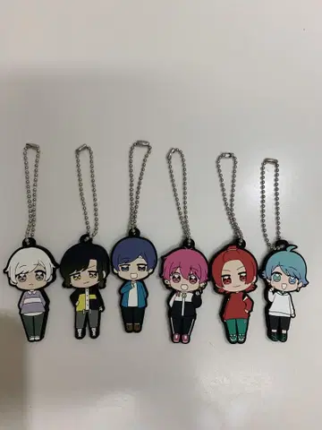 이레귤러 다이스 러버 키링 6개 세트
