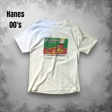 00s Hanes 빈티지 이벤트 티셔츠 기업 로고 아트 T USA