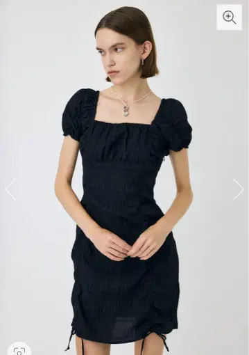 MOUSSY GATHER RIBBON MINI 드레스