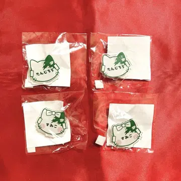 귀멸의 칼날 마츠리 비요리 난자타운 네임 배지 탄지로 탄코 4세트