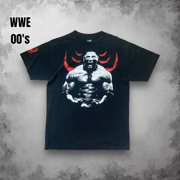 00년대 WWE 빈티지 티셔츠 애니멀 프린트 아트 프로레슬링 USA