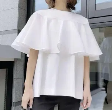 Heve 헤브 오간자 케이프 상의