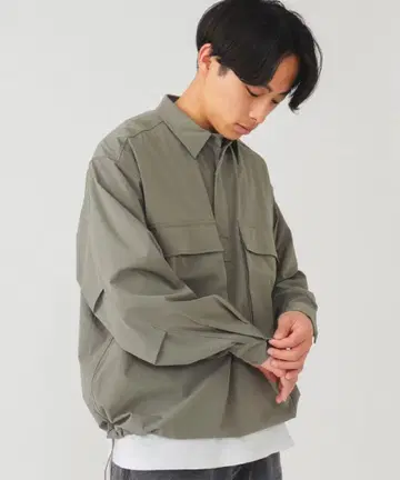 BEAMS 액션 풀오버 셔츠 M