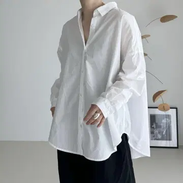 아르구어 유기농 면 소재 러프 멜로우 셔츠