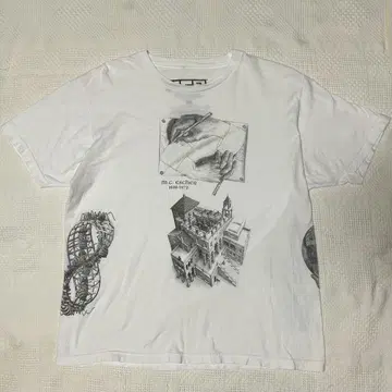 MC ESCHER 에셔 멀티 아트 티셔츠 빈티지