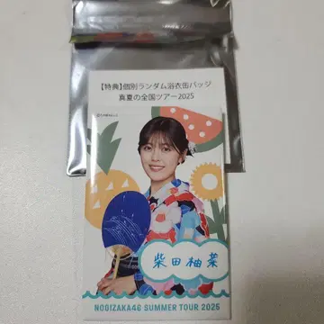 노기자카46 한여름 전국 투어 2025 개별 랜덤 캔뱃지