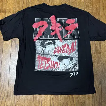 AKIRA 그래픽 티셔츠 XL 블랙