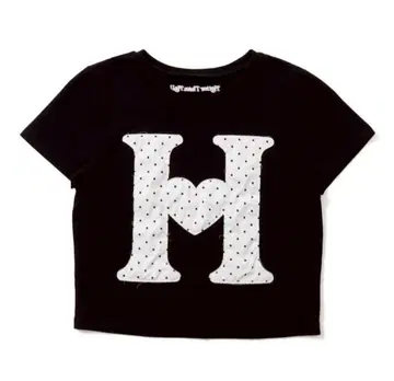 [ HTH ] H dot Assortment cropped Tee