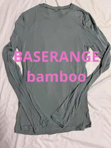 BASERANGE 베이스레인지 bamboo 밤부 긴팔 t셔츠 사이즈 s