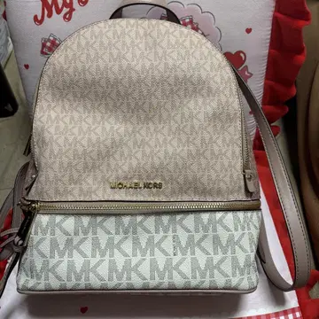 MICHAEL KORS 로고 백팩 핑크