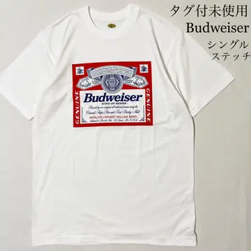 80년대 90년대 Budweiser 버드와이저 싱글 스티치 티셔츠