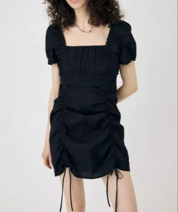 moussy GATHER RIBBON MINI 드레스