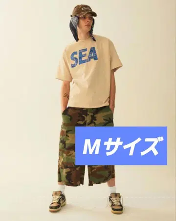 [새상품] WIND AND SEA SEA S/S Tee 베이지 M 사이즈