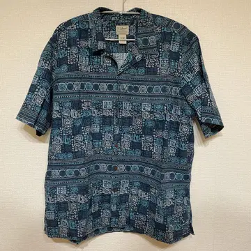 L.L.Bean 반팔 셔츠 XL 고대 패턴