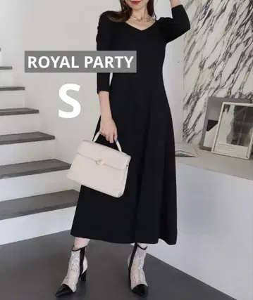 ROYAL PARTY 로얄 파티 파워 숄더 플레어 원피스
