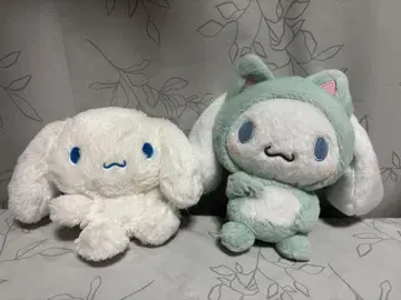 시나모롤 시나몬 봉제 인형 2개 세트 (노멀/고양이 귀)