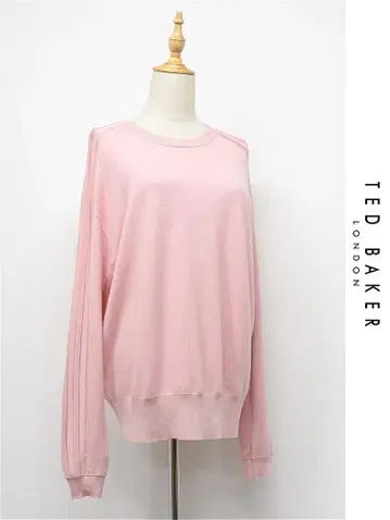 I413/TED BAKER 스웨터 드롭 숄더 캐시미어 혼방 원단 절개