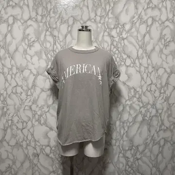 AMERICANA 아메리카나 디자인 컷 티셔츠 린넨 혼합