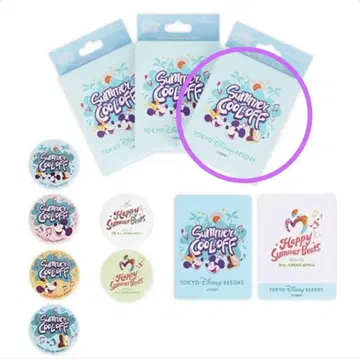 디즈니 & 미세스 그린 애플 콜라보 캔뱃지 & 스티커 세트 MGA