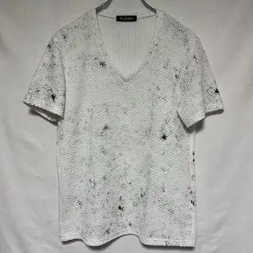 TORNADO MART 다이아고날 플라워 호일 티셔츠 L