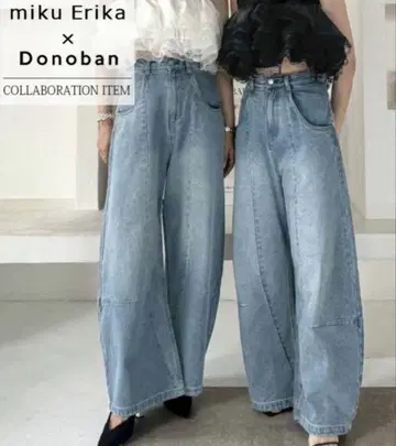 DONOBAN 도노반 하이웨스트 커브 데님 새상품급 몇 회 착용