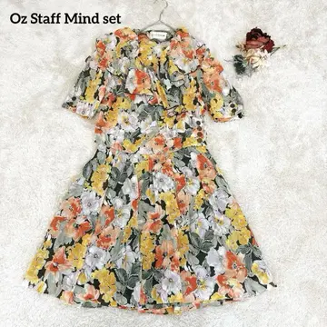 [ Oz Staff Mind set ] 레트로 귀여운 꽃무늬 스커트 셋업