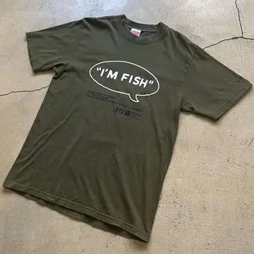FISHMANS I'M FISH 티셔츠 카키 M / 피쉬맨즈