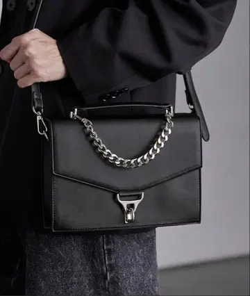 [ SERACE ] 메탈 체인 3way 스퀘어 숄더백