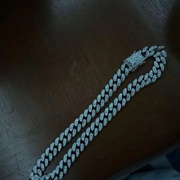 다이아몬드풍 로프 체인 목걸이