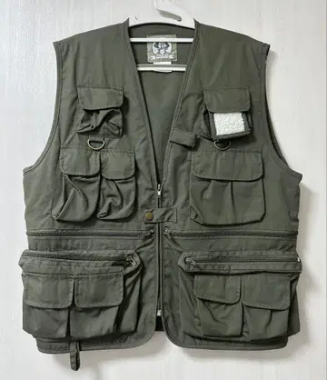 UNCLE MILTY 밀리터리 조끼 낚시용 조끼 로스코 그린
