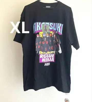 미사용 새상품 NARUTO 티셔츠 아카츠키 XL MIW 슈에이샤 점프