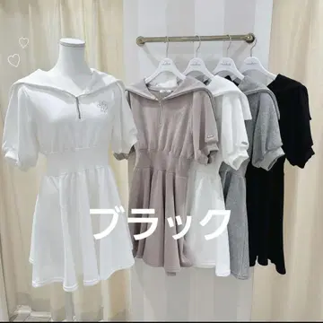evelyn 세일러 맨투맨 op 원피스