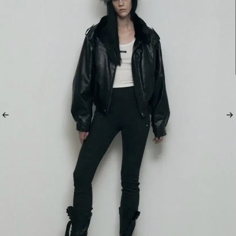 ジャケット・アウター Bohemian seoul leather blouson jumper W) 보헤미안 서울 하이 넥 모토 자켓 블랙 | Bohemian Seoul | KREAM