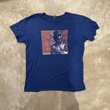 [구제] NEXT LEVEL APPAREL 그래픽 티셔츠 L 네이비