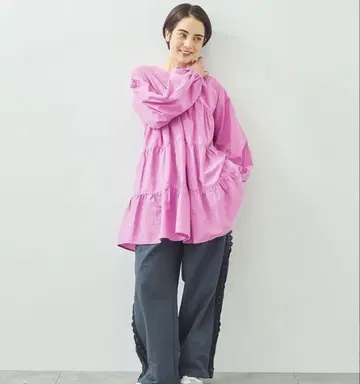 택 포함 새상품 사만사 모스모스 티어드 V넥 튜닉