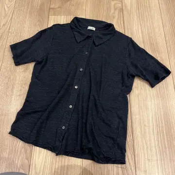 Steven Alan 네이비 반팔 셔츠