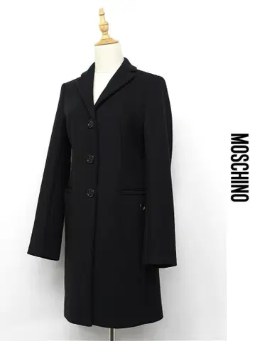 R335/LOVE MOSCHINO 체스터 코트 3버튼 40 L 블랙