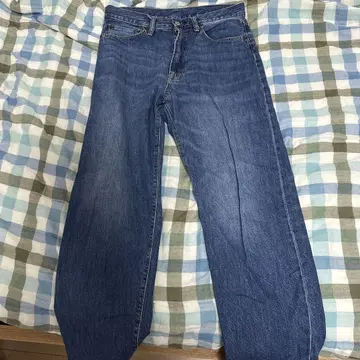 다크 블루 스트레이트 레그 데님